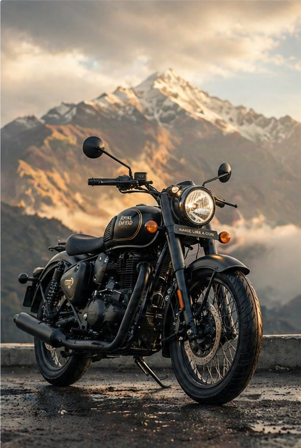 Classic motorcycle engine detail